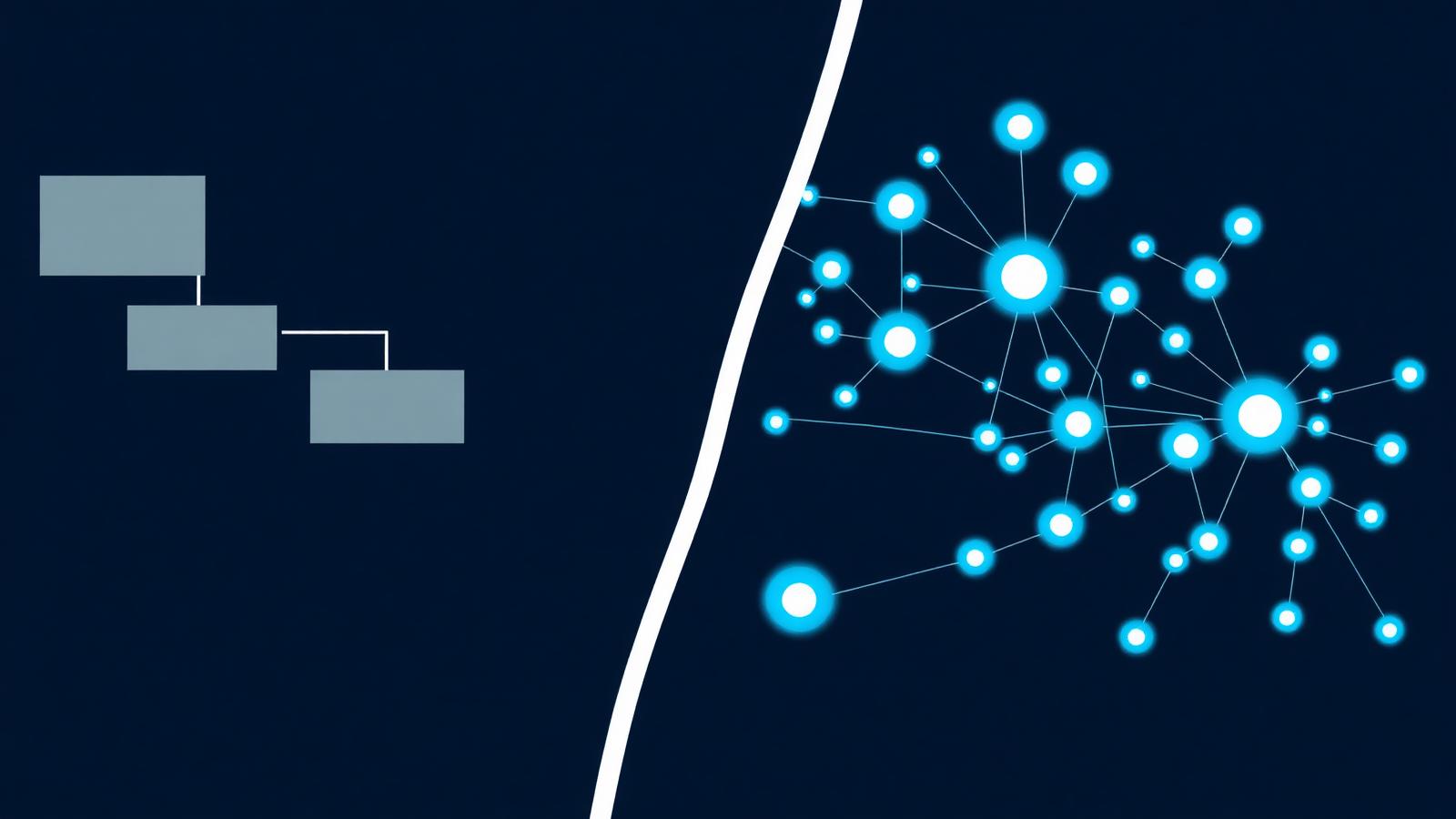 Perinteinen sääntöpohjainen chatbot vs. moderni AI-chatbot, joka hyödyntää neuroverkkoja